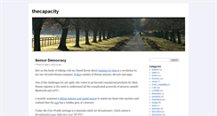 Desktop Screenshot of blog.thecapacity.org