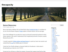 Tablet Screenshot of blog.thecapacity.org